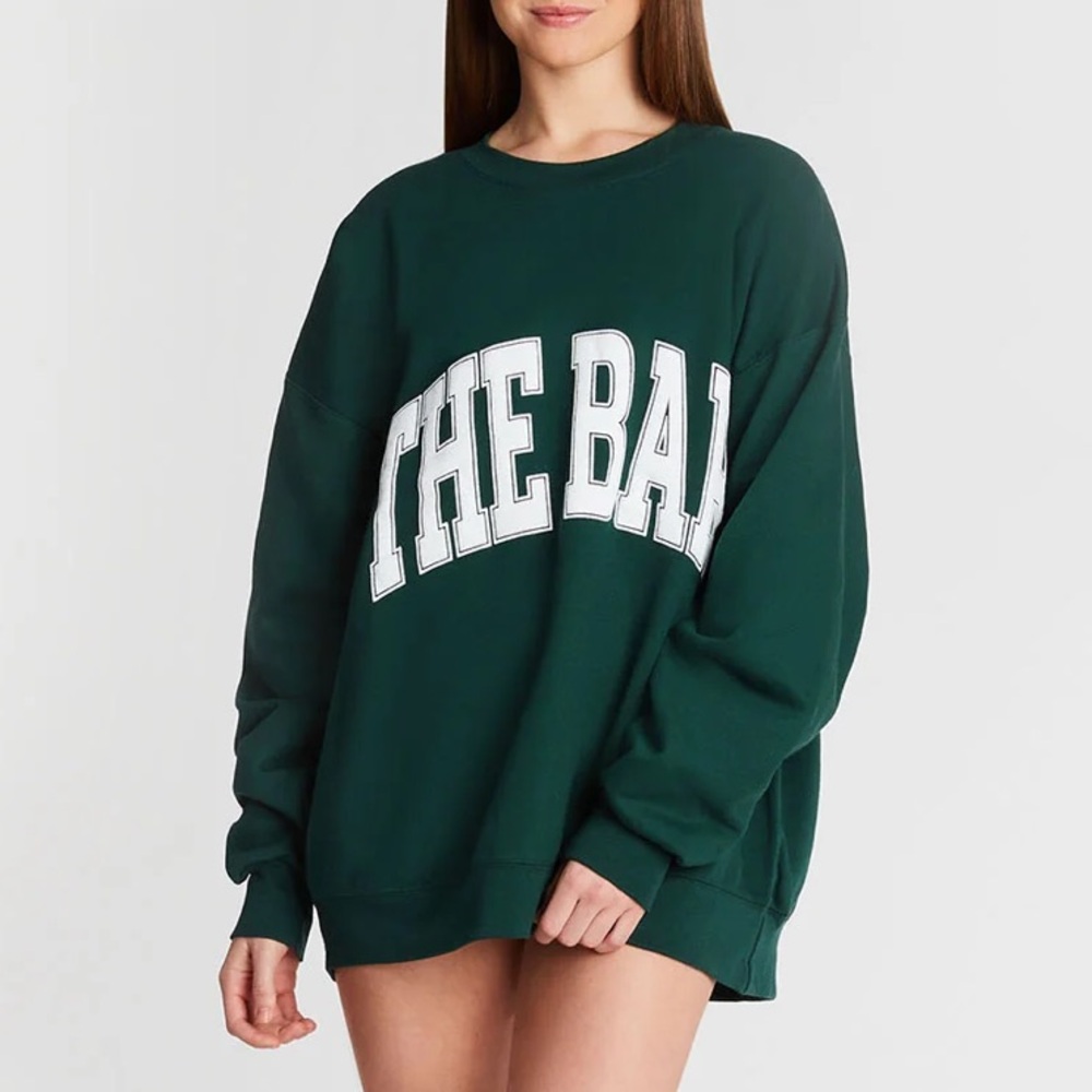 The Bar VARSITY SWEATSHIRT HUNTER GREEN